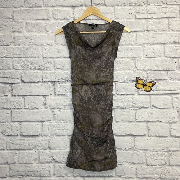 Mexx Sleeveless Scoop Neck Form Fitting Mini Dress Size Extra Small - Picture 2 of 14